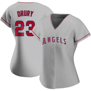 Men's Brandon Drury Los Angeles Angels Red 2022 City Connect Name & Number  T-Shirt