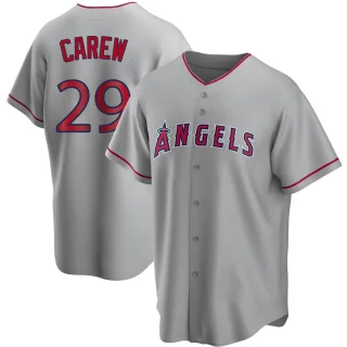 Men's Rod Carew Los Angeles Angels Red 2022 City Connect Name & Number  T-Shirt